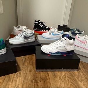 Nike Athletic Shoes Collection - White, Black, Blue, Pink